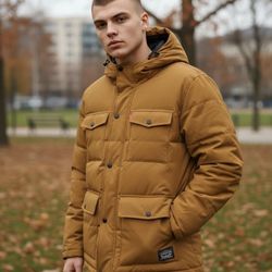 Mens LEVI PUFFER JACKET NEW  XL & M