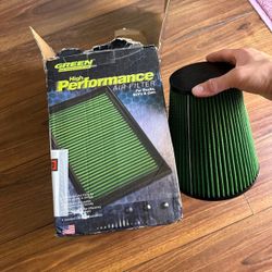 Green High Performance Air Filter