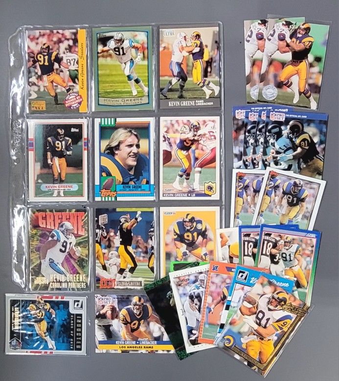 π 27 Card (22 Different) LB Kevin Greene Cards