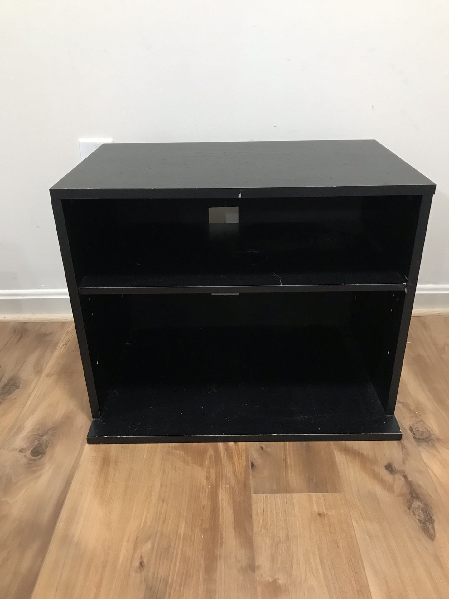 Black wooden TV Stand/ book shelf / nightstand