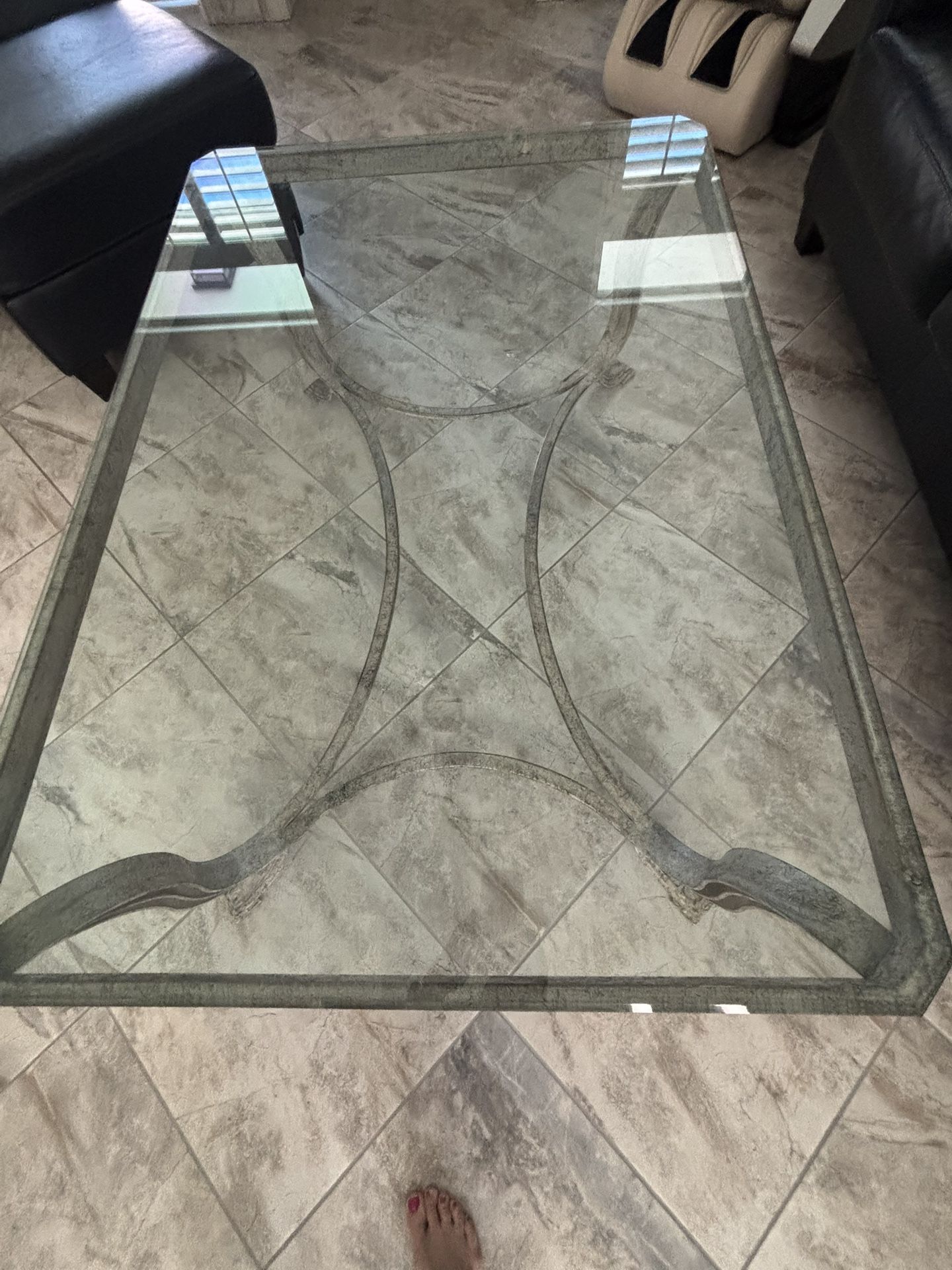 Glass End Table