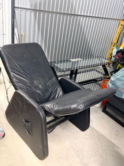 Leather recliner massage chair