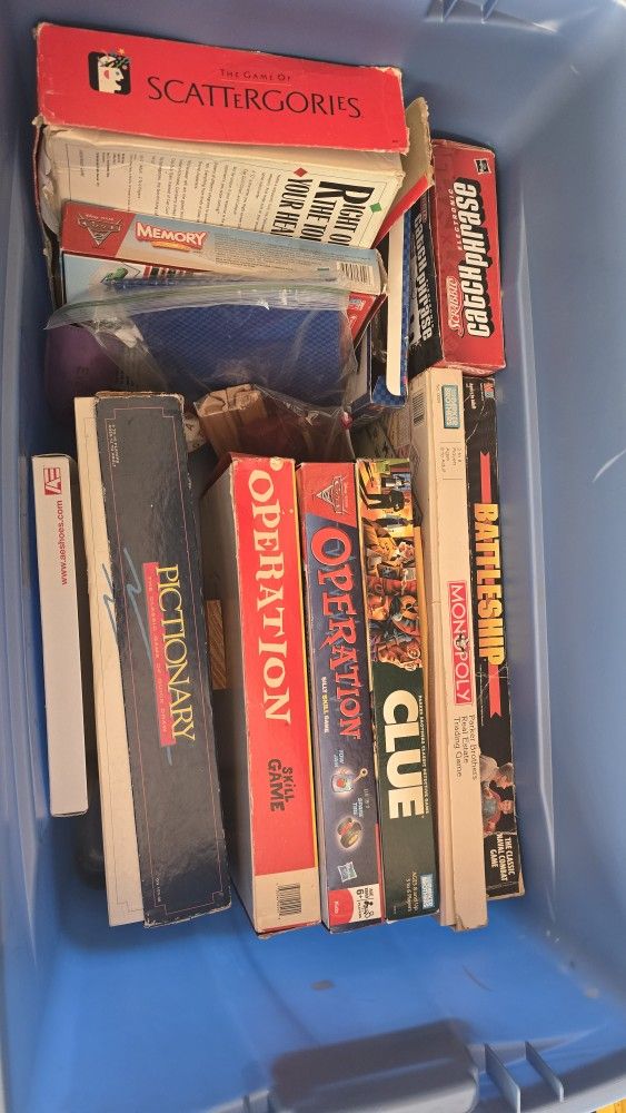 Monopoly, Scrabble, Connect 4 And More....Collection Of Board Games/ Family Games