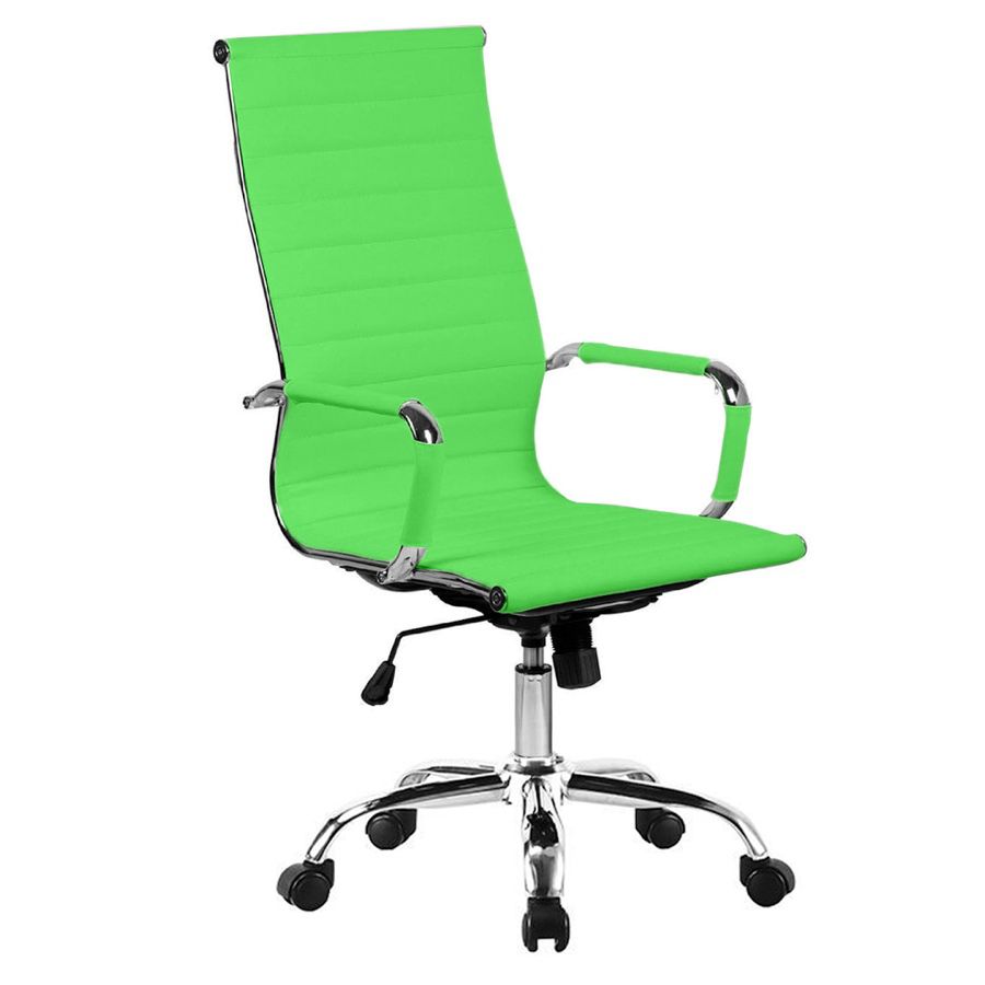 Premium High Back Leather Executive Office Chair, Green