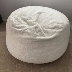 CordaRoy's Faux Fur Bean Bag-Convertible Bean Bag Chair & Bed-Machine-Washable Faux Fur Fabric Cover for Basement, Living Room, Game Room, Dorm & More