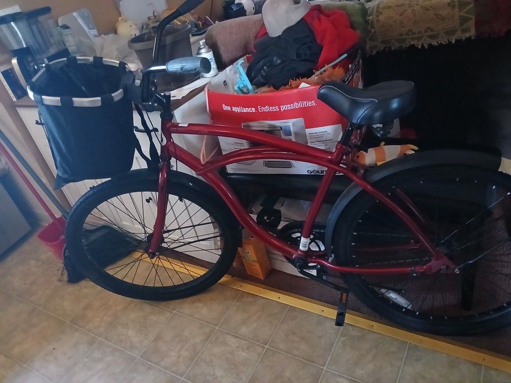 Cruiser bike with The Basket Selling It For 50