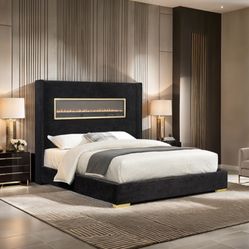 New In Box King Bed Frame With Mattress (Read Description Below)