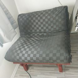Silla Con Cojin De Futon Convertible A Cama Twin