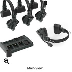 Hollyland Solidcom C1-4S Full-Duplex Wireless DECT Intercom System with 4 Headsets (1.9 GHz)