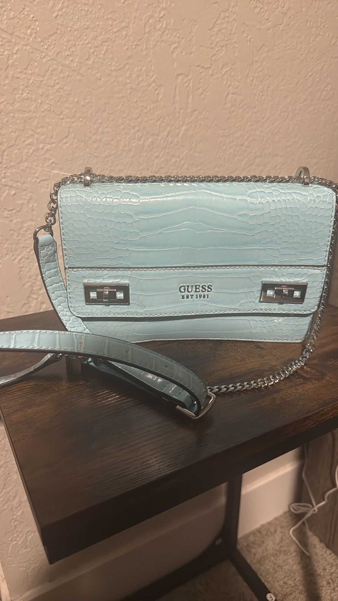 Guess Aqua Katey Convertible Crossbody Bag