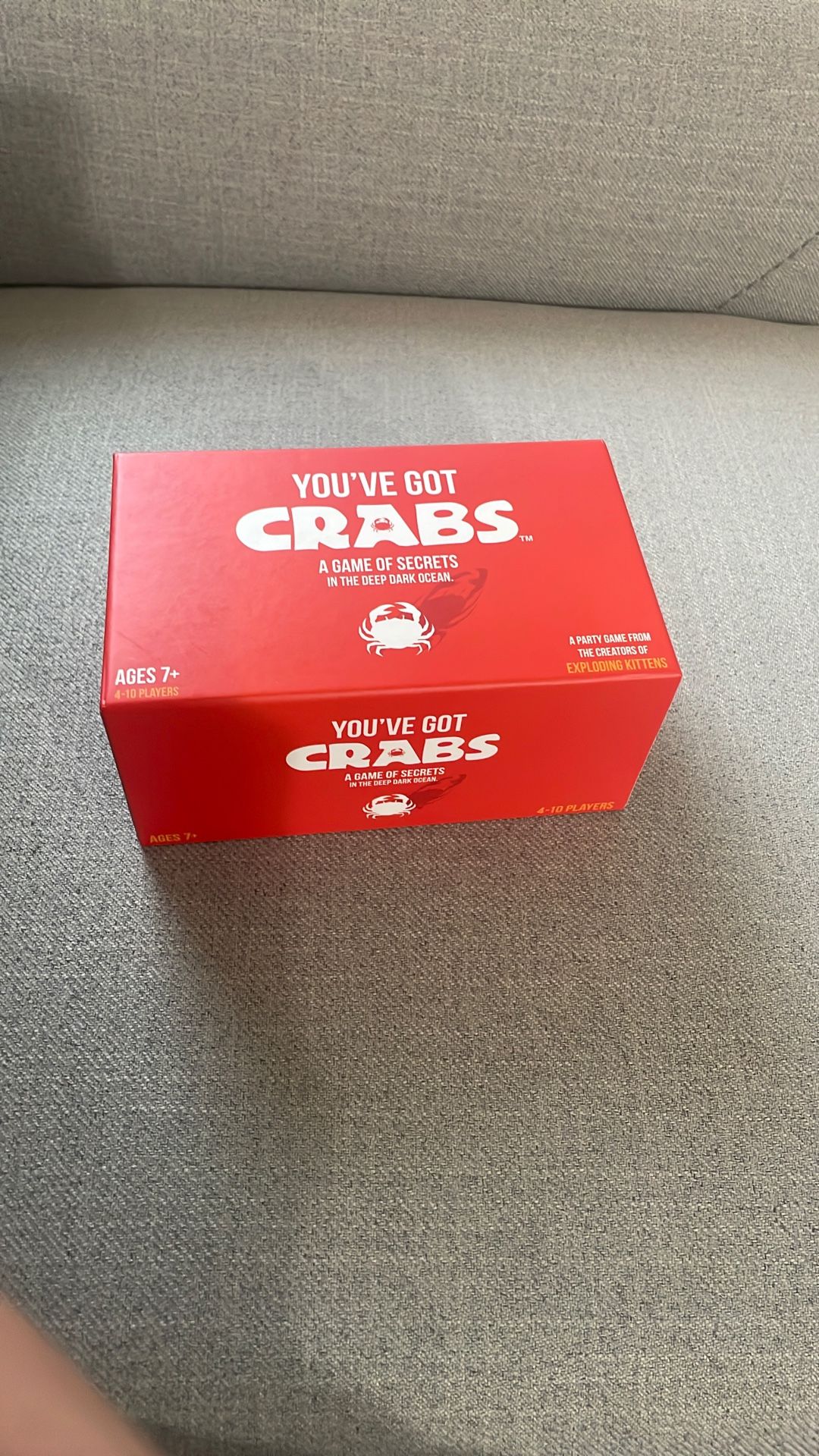 You’ve Got Crabs Card Game Open Box