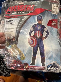 Boys Captain America bodysuit size Large