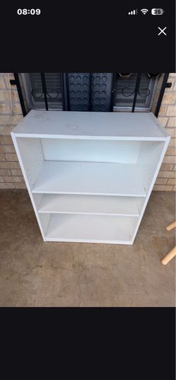 White shelf