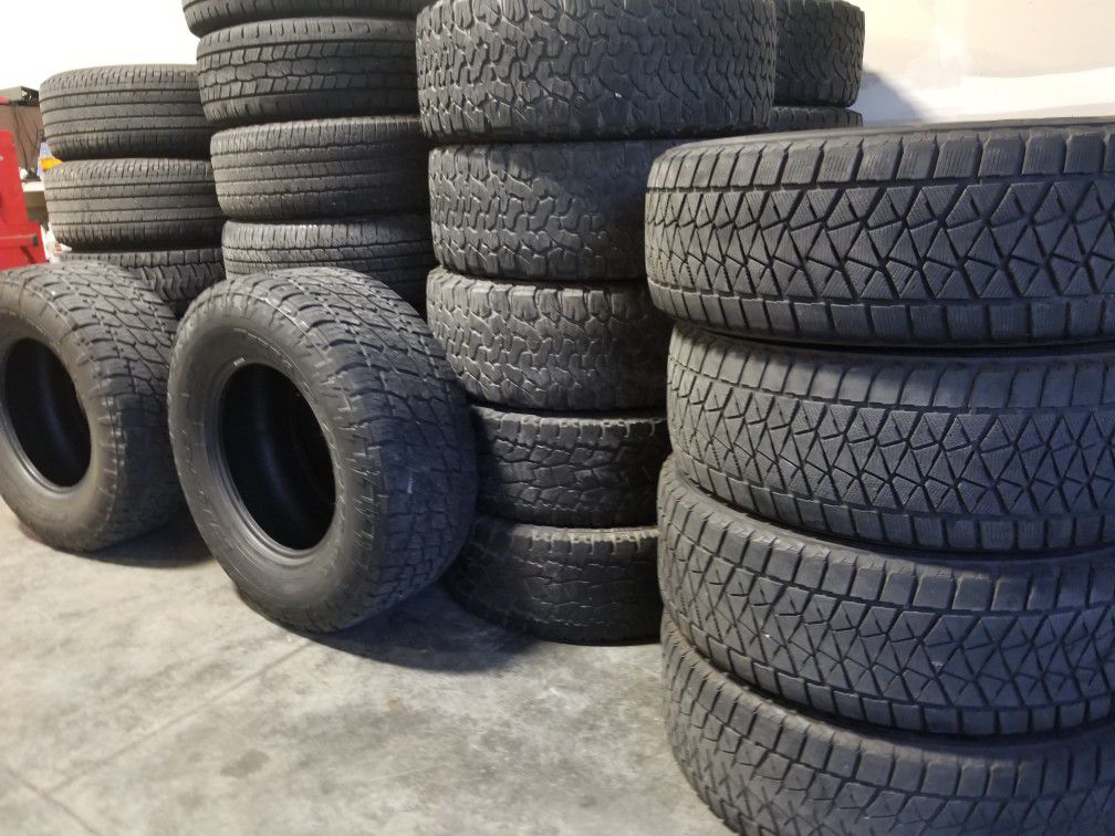 Pre Owned Tires Various Conditions Sets And Singles