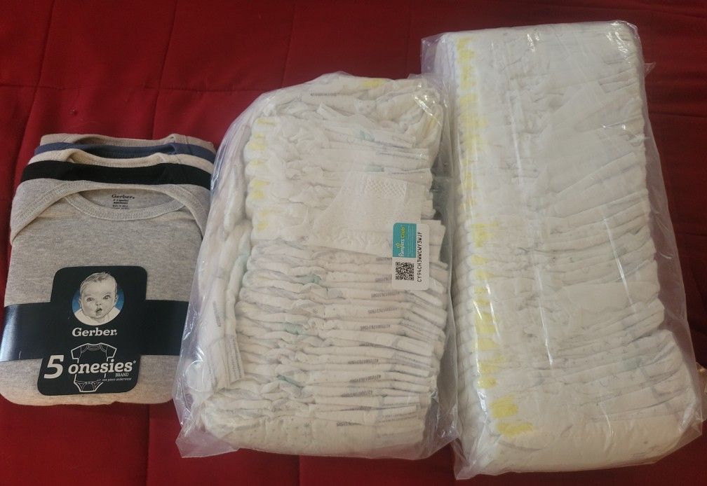 Pampers Newborn Diapers/ Onsies 0-3 Months