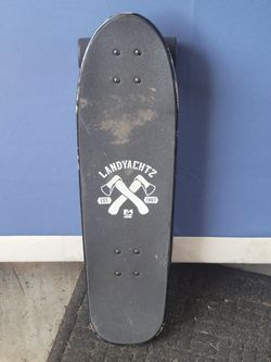Landyachtz Dinghy 28.5" - " Don't Hate, Recreate", HAWG wheels, Very Minor Wear At Tail