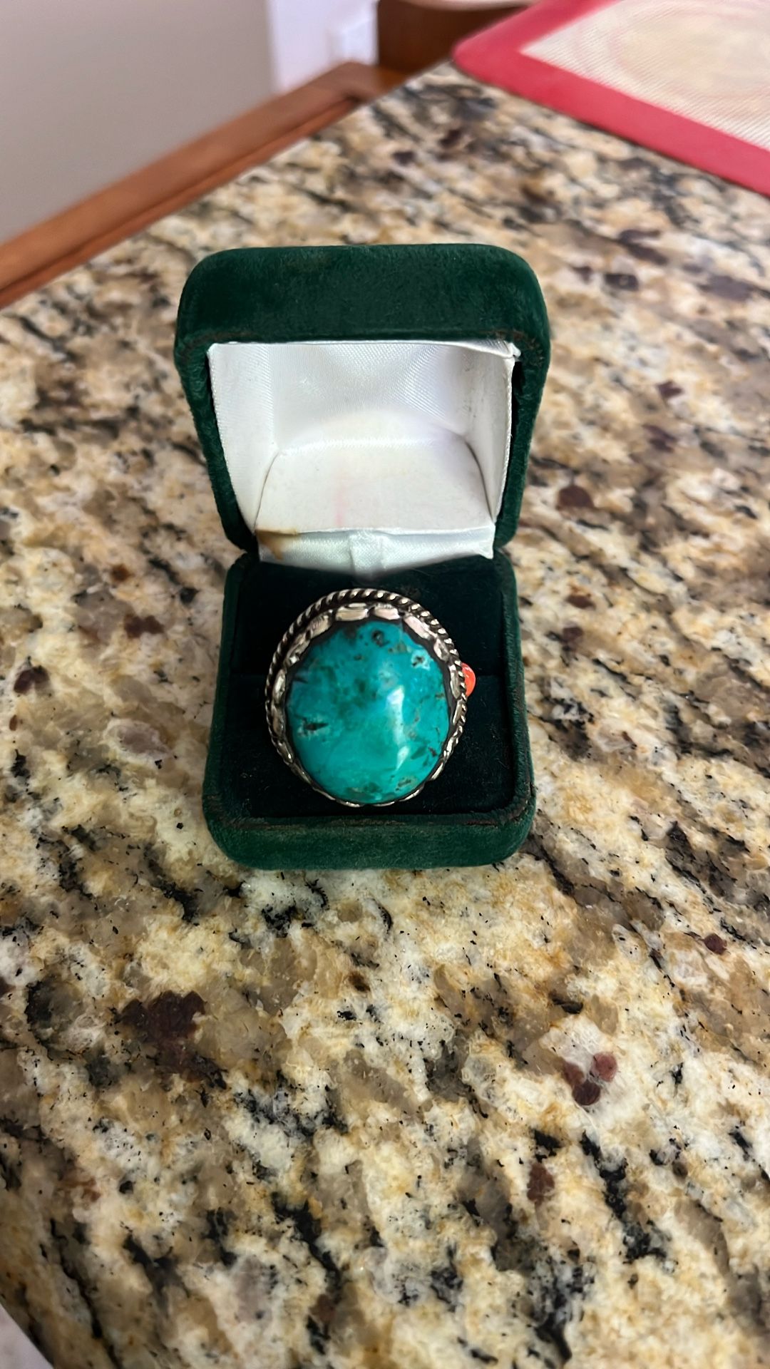 Huge Nepalese Turquoise Adjustable Ring