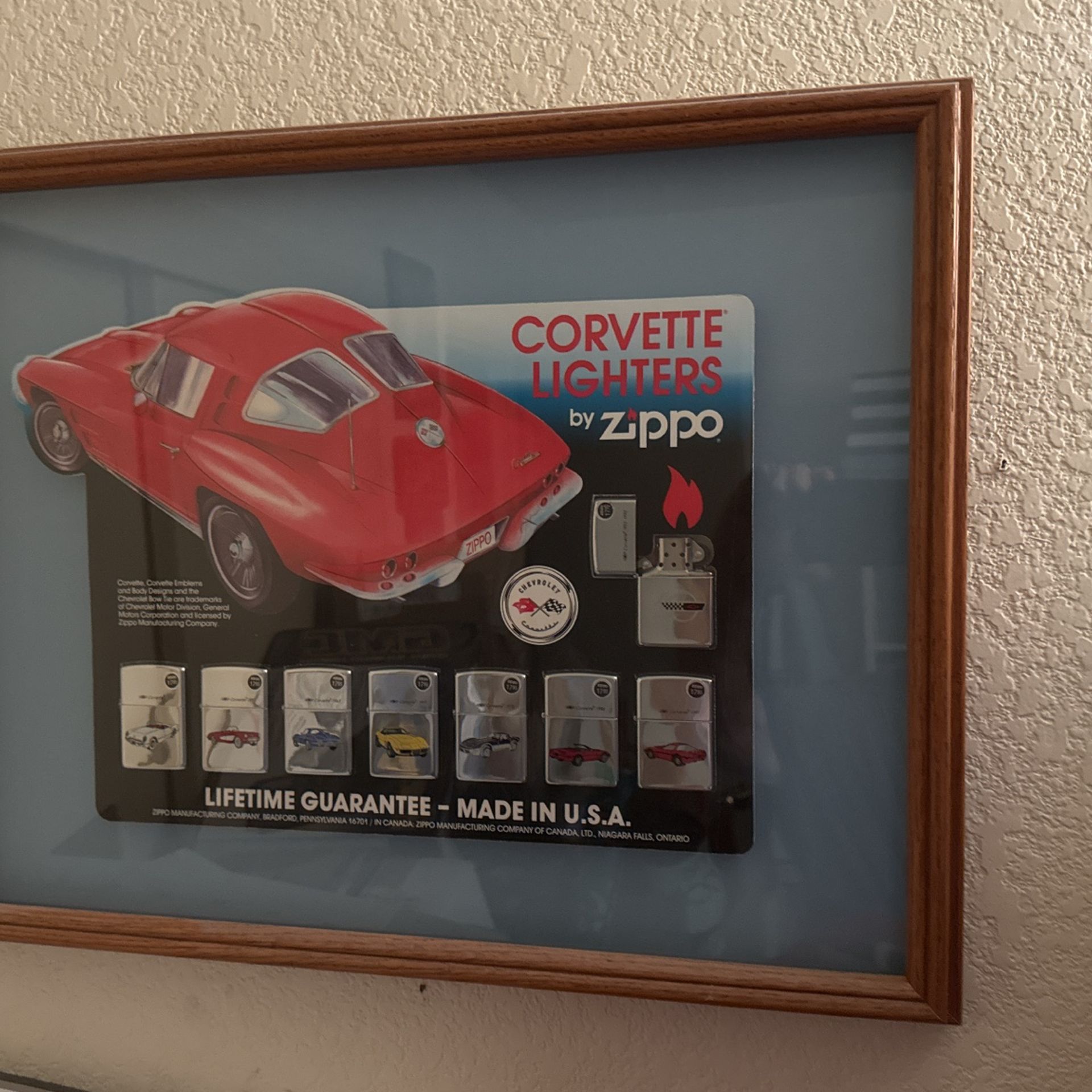 Zippo Lighters - 1963 Corvette 8 Cars