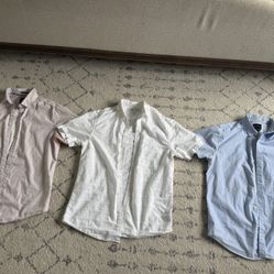 Men’s Short Sleeve Cotton Shirts Medium 