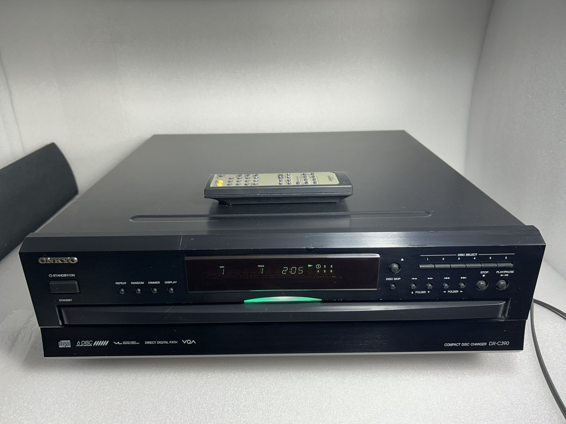 Onkyo DX-C390 6-Disc Carousel CD Changer Player w/ Remote Control