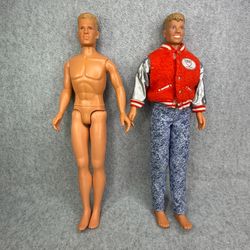 1990 New Kids On the Block NKOTB Joe & Donnie Doll Vintage Hangin' Loose Hasbro Ken Barbie