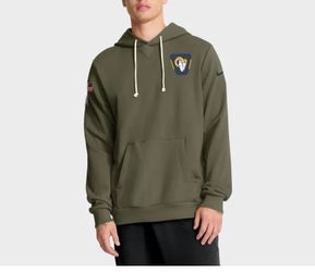 Los Angeles Rams Nike Salute To Service Dominant Force Dri-FIT Hoodie - Mens