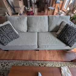 **Negotiable** 8' Sofa Couch with removable cushions SUPER COMFY!!