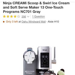 Ninja Creami Scoop And Swirl Ice cream Maker