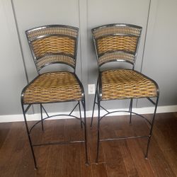 Wicker Barstools