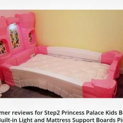 Princess Palace Toddler Bed With Built-in Light