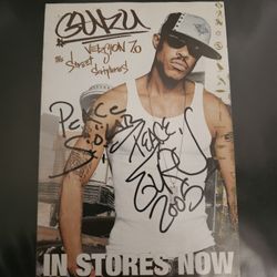 Solar And Rare Autograph From Guru From Gang Starr Signed 4 X 6