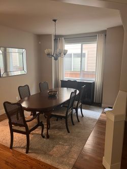 dining set + sude table
