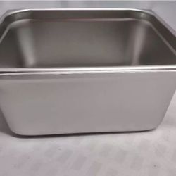 6" Stainless steel Steam Pan Half size