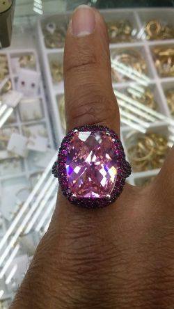925 sliver ring high quality cz stones 12 grams