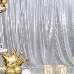 [Store Shopped] eluckya 1/2 Piece Gold Sequin Backdrop, Glitter Photography Backdrop, Suitable For Wedding Supplies, Wedding Decorations, Baby Showers