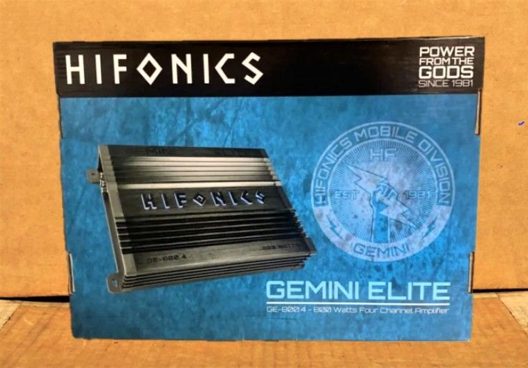 Gemini Elite Car Speaker System Amplifier 4-Channel Amp 800 Watts GE-800.4 🚨 Payment Options Available 🚨 No Credit Needed 🚨