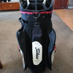 Titleist Golf Bag 14 Way Cart Bag 10 Pockets 