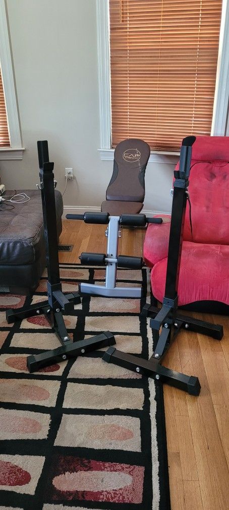 Workout Bench With Racks