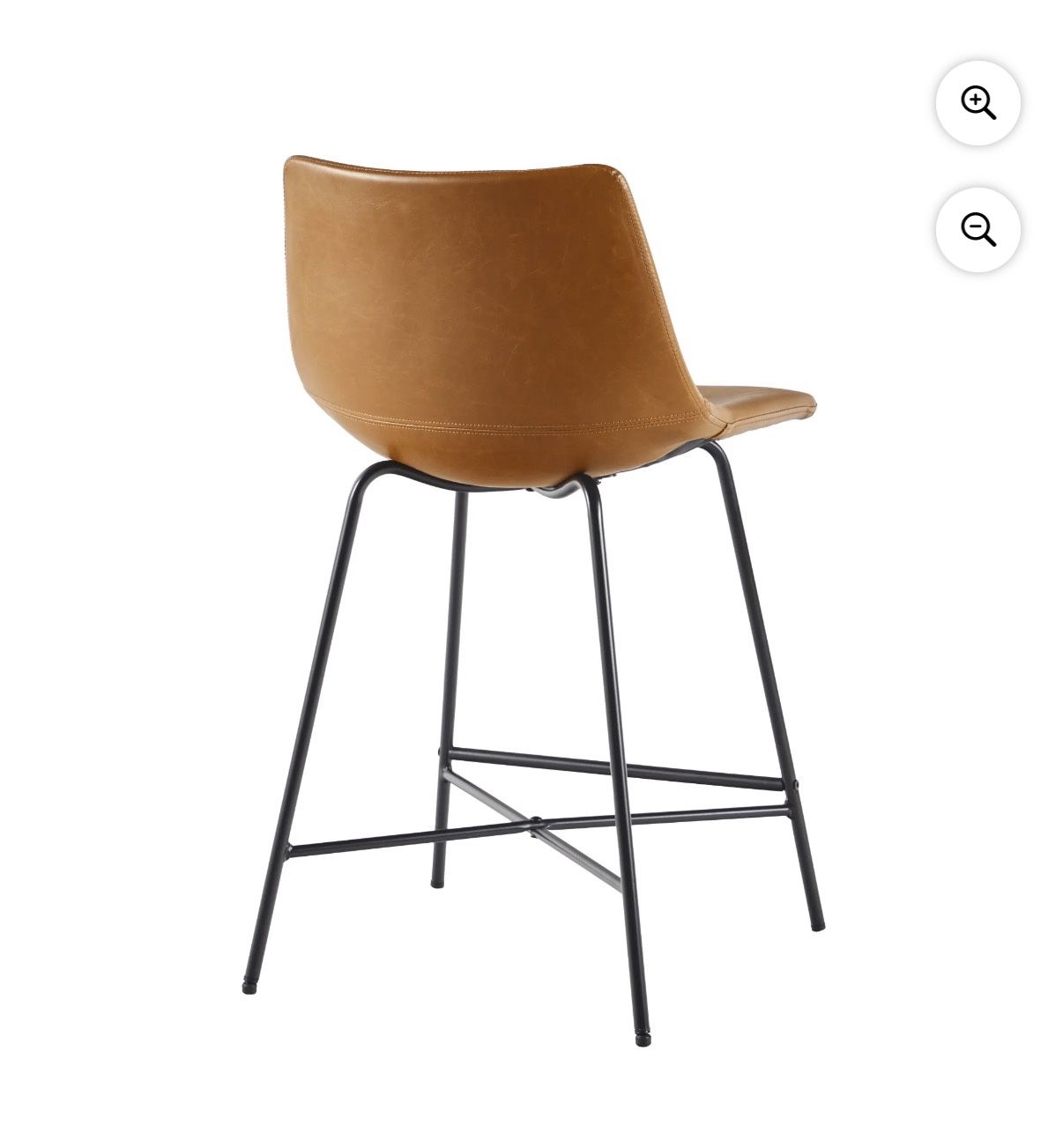Brown Leather Bar Stools