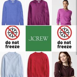 ❄️🥶(NEW) (6 TYPES AVAILABLE) WOMEN’S J.CREW FACTORY SWEATERS🥶❄️