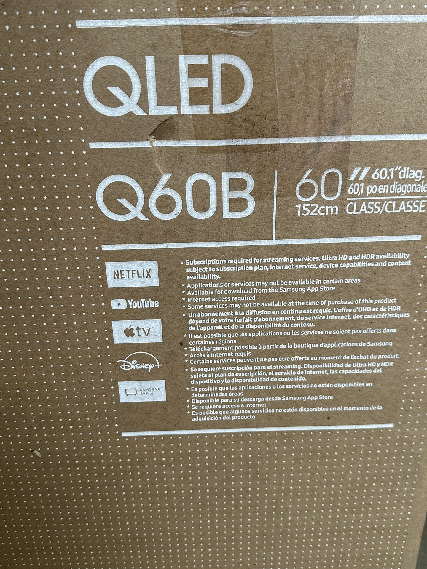 SAMSUNG 60 Inch Class QLED Q60B Series 4K UHD Dual LED Quantum HDR