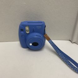 Fujifilm Instax Mini 9 Instant Camera - Coballt Blue With Strap - Tested