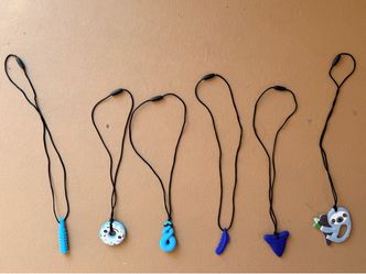 Teething necklaces