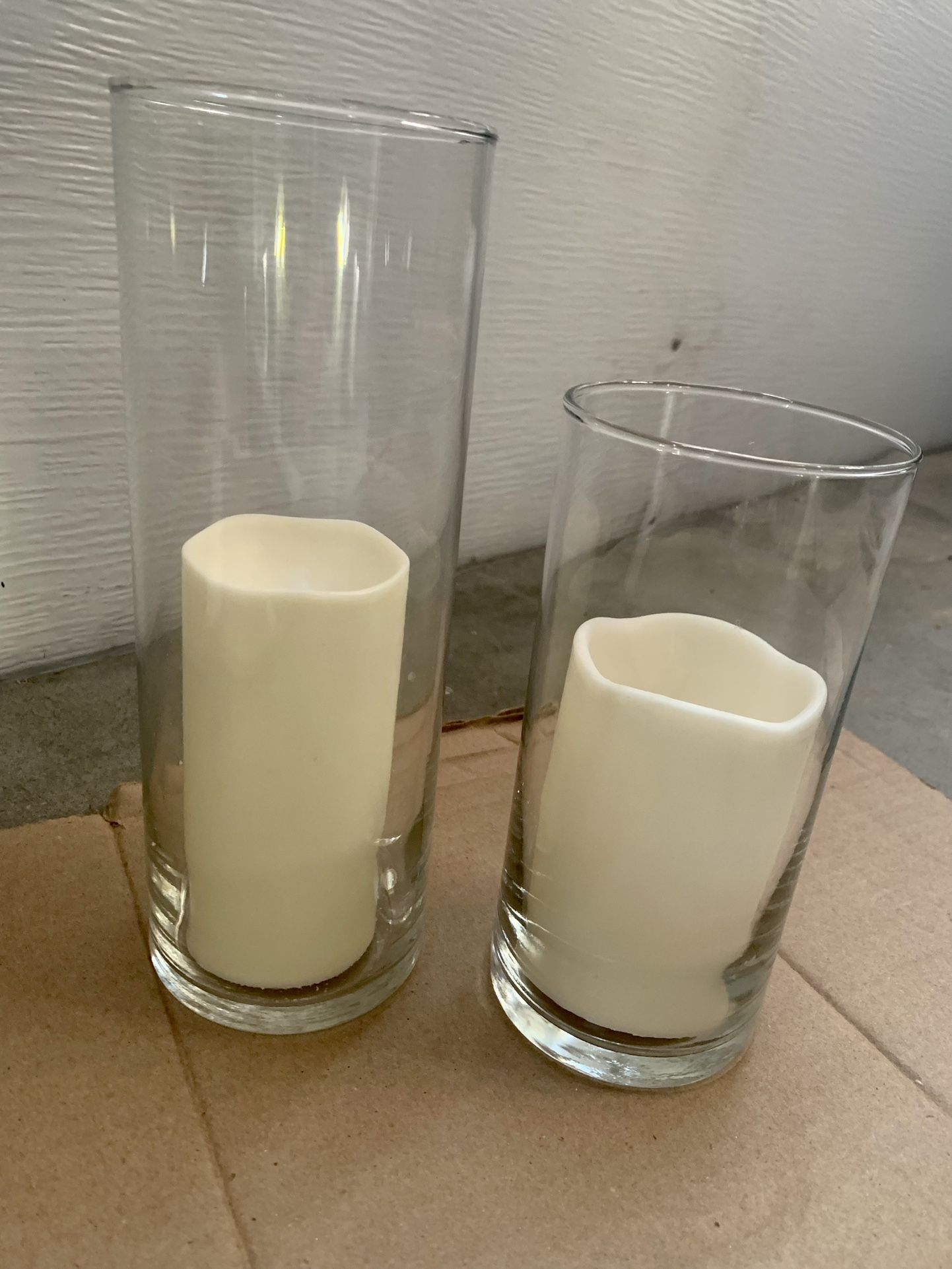 Glass Candle Cylinders 