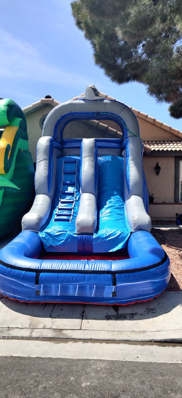 jumper with water slide