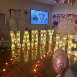 Marry Me Sign Letters 