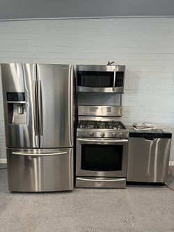 SET REFRIGERATOR ESTOVE MICROWAVE DISHWASHER SAMSUNG