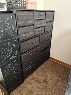 Large Fabric Dresser with 16 Drawers
