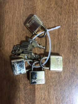 Jaguar vintage padlocks 4 total