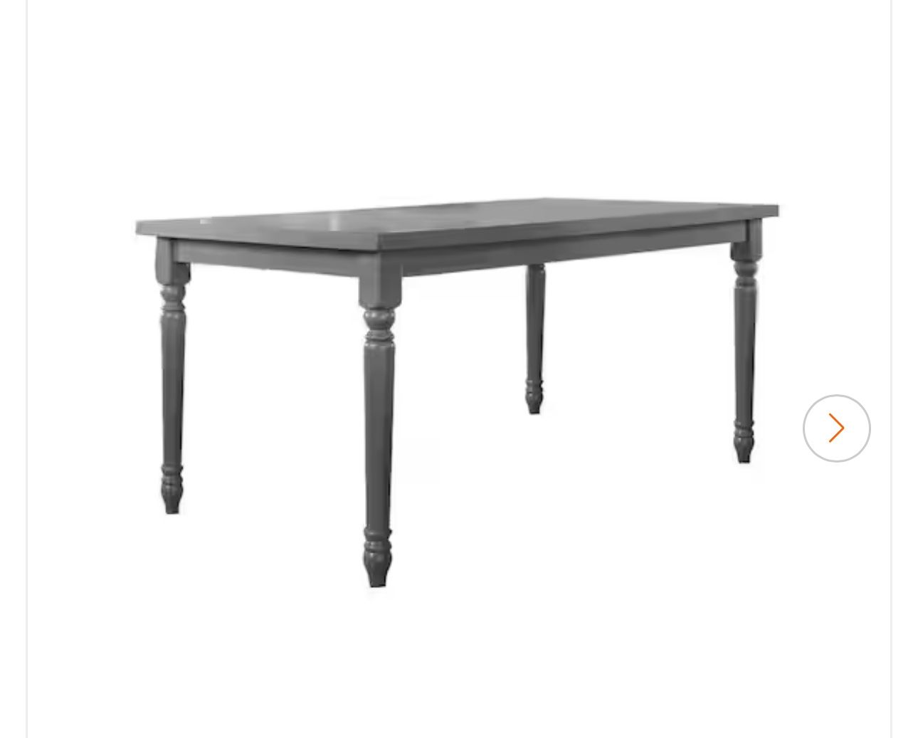 Paige 60 in. Rectangular Dining Table Rustic Grey